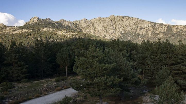 Vista de Siete Picos desde el mirador Vicente Aleixandre en Cercedilla