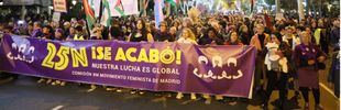 Madrid escenifica la división del movimiento feminista con dos manifestaciones