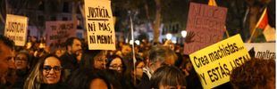 Dos columnas feministas recorren Madrid contra la violencia machista