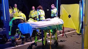 Grave accidente de moto en Fuencarral