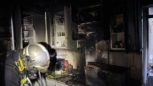 Incendio en una cocina de Parla