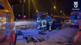 Accidente en la M-45: dos heridos tras una colisión con un 'kamikaze' positivo en alcoholemia