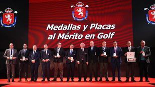 La APEI recibe la 'Placa al Mérito en Golf' en la Gala del golf español 2024