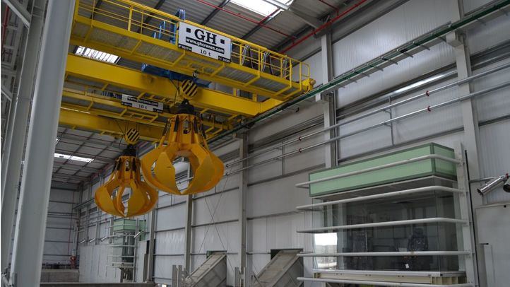 Planta de tratamiento de residuos de Loeches. (Archivo)