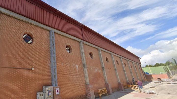 Pabellón donde se va a celebrar la fiesta de Nochevieja en San Martín de Valdeiglesias