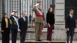 Felipe VI preside la Pascua Militar desde el Palacio Real