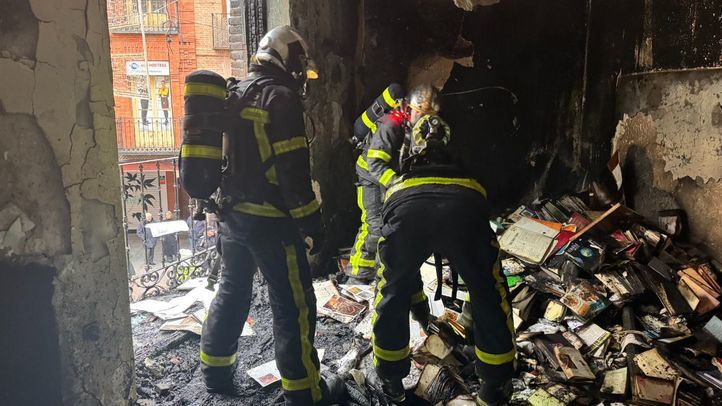 Incendio en una vivienda de Alcalá de Henares