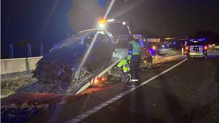 Una colisión frontal en la A-4 deja dos heridos graves en Aranjuez