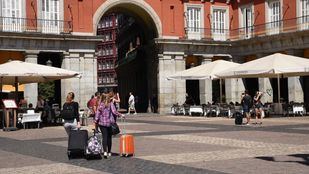 Turistas en la Plaza Mayor