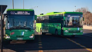 Autobuses interurbanos en Cuatro Vientos