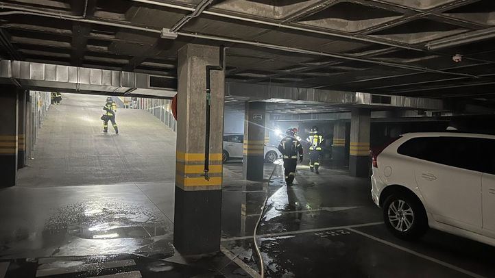 Incendio en un garaje de Sanchinarro