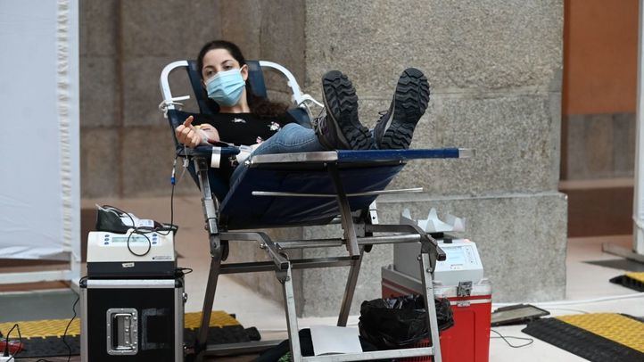Maratón de donación de sangre en la Real Casa de Correos