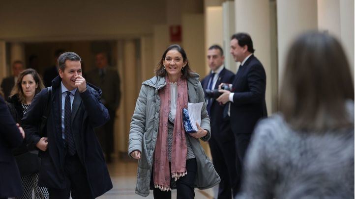 Reyes Maroto, a su llegada a una sesión de control al Gobierno en el Senado, en una foto de archivo