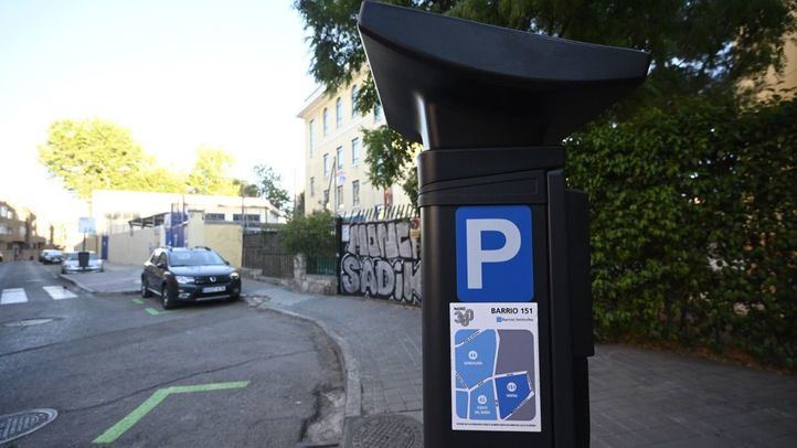 Parquímetro del SER en el barrio de Ventas