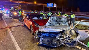 Un hombre, herido tras una colisión entre tres vehículos