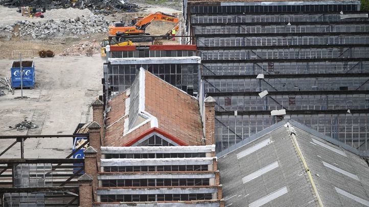 Antiguas cocheras de Metro en Cuatro Caminos, ya desmanteladas