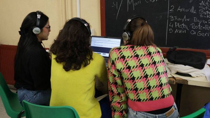 Algunas alumnas de OMC Villaverde.