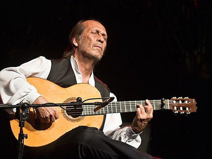Paco de Lucía durante el concierto que dio en Madrid en Los Veranos de la Villa del año 2010.