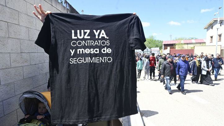 Marcha por la luz en la Cañada Real