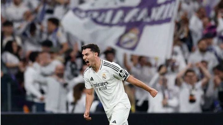 Brahim en el partido de Champions contra el Atlético de Madrid