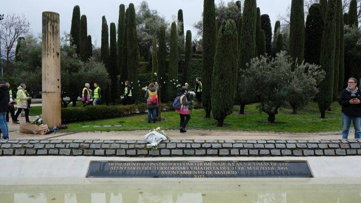 Homenaje a los fallecidos el 11M en el Bosque del Recuerdo