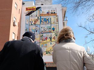 Carabanchel estrena un mural en honor a Francisco Ibáñez