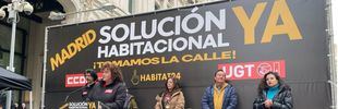 Protesta en Madrid contra los fondos buitres y los desahucios