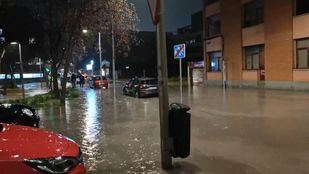 Las lluvias torrenciales inundan Barajas