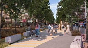 El futuro bulevar de la avenida de la Reina Victoria.