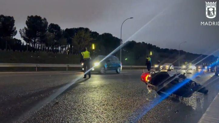 Accidente mortal de moto en la M-30
