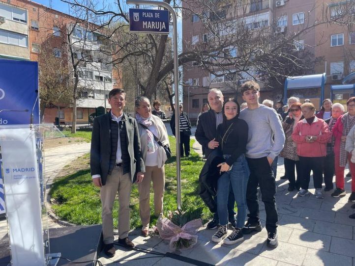 Inauguración de la plaza de Maruja