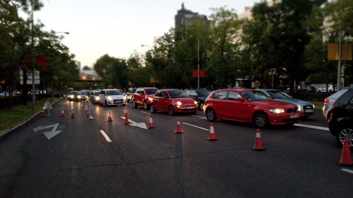 Tráfico en la Castellana