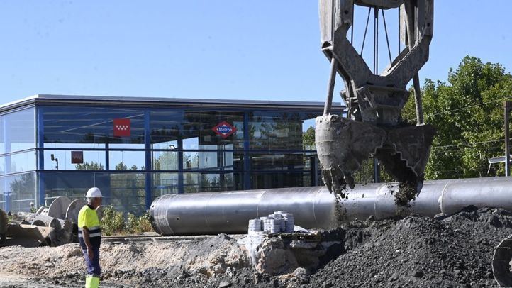 Obras de prolongación de la línea 3 de Metro que comunicarán las estaciones de El Casar (Getafe) y Villaverde Alto