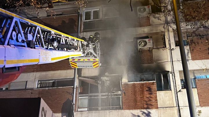 Incendio en una vivienda en Villaverde