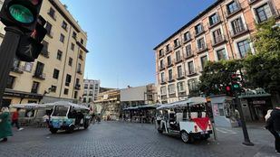 Tuk Tuk por las calles de Madrid.