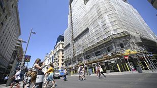 Imagen de archivo de unas obras en Gran Vía.
