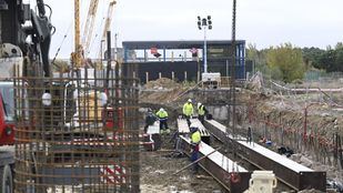 Obras de la ampliación de la L3 en El Casar
