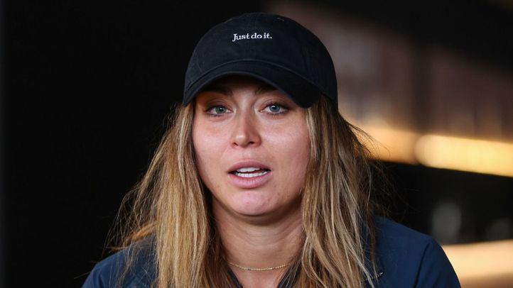 Paula Badosa durante la rueda de prensa de presentación del Mutua Madrid Open 2025