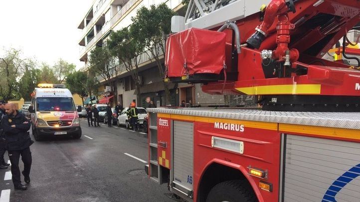 Intervención de Bomberos del Ayuntamiento de Madrid en un incendio, en una imagen de archivo