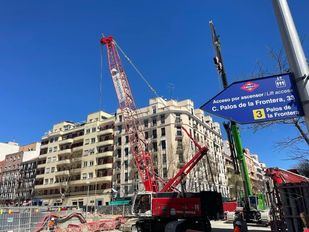 Obras de ampliación de la Línea 11 de Metro de Madrid en Palos de la Frontera