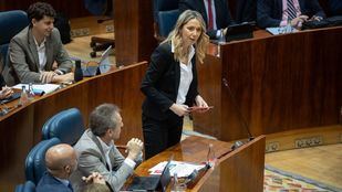 Mar Espinar en el Pleno de la Asamblea