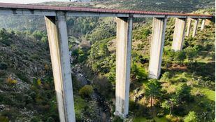 Comienza la rehabilitación del viaducto sobre el río Cofio