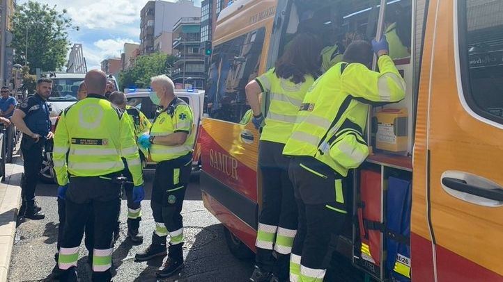 Imagen de archivo de una intervención de Samur-Protección Civil en Madrid