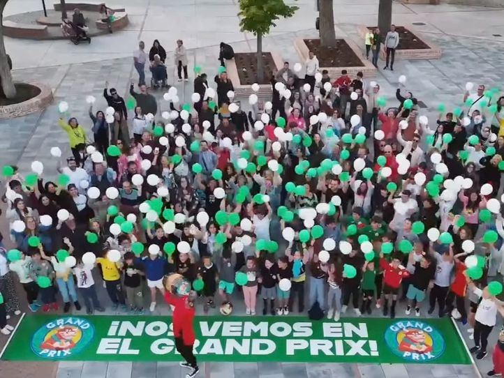 Vecinos de Cubas de la Sagra en el vídeo presentación de su candidatura al Gran Prix del Verano
