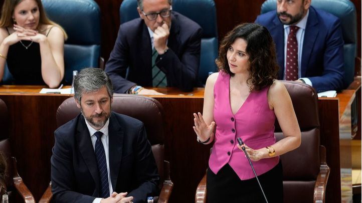 Isabel Díaz Ayuso, durante un pleno de la Asamblea