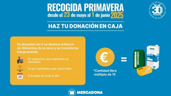 Mercadona colabora con Fesbal en la Recogida Primavera 2025