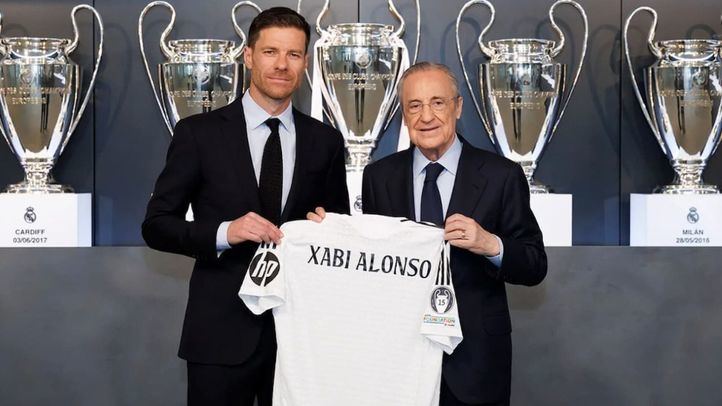 Xabi Alonso y Florentino Pérez