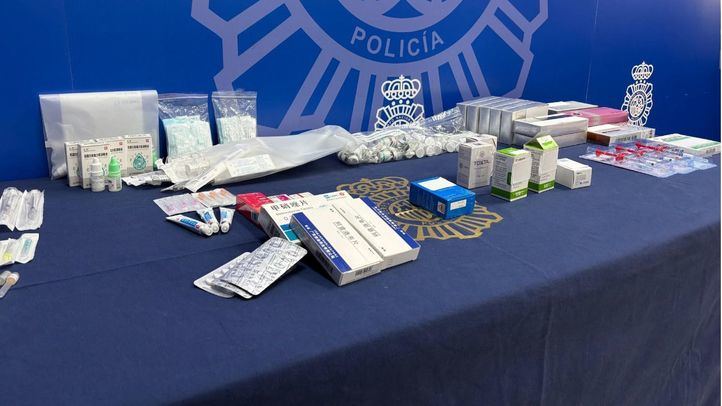 Material ilegal para intervenciones médicas y estéticas incautado por la Policía Nacional en Fuenlabrada