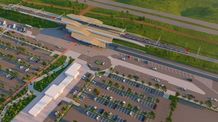 Así será la nueva estación de Cercanías Tres Cantos Norte