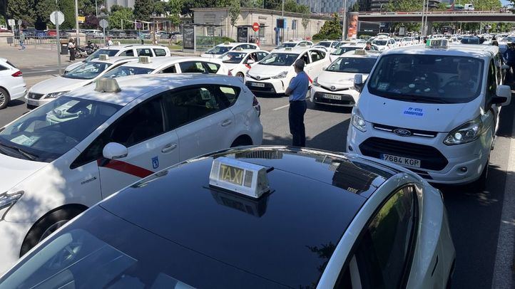 Protesta del sector del taxi